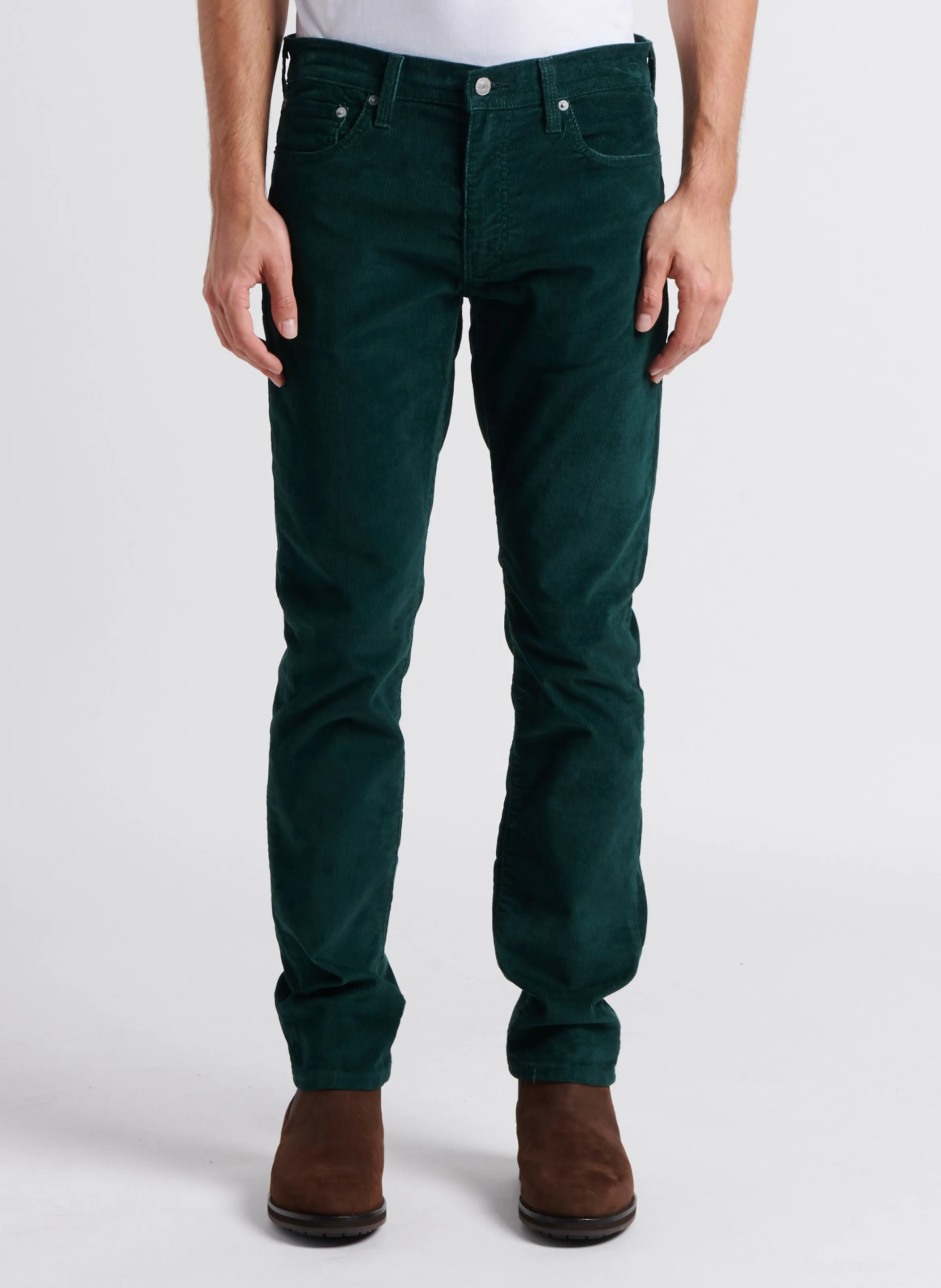 511 SLIM - Pantalón recto de mezcla de algodón en verde