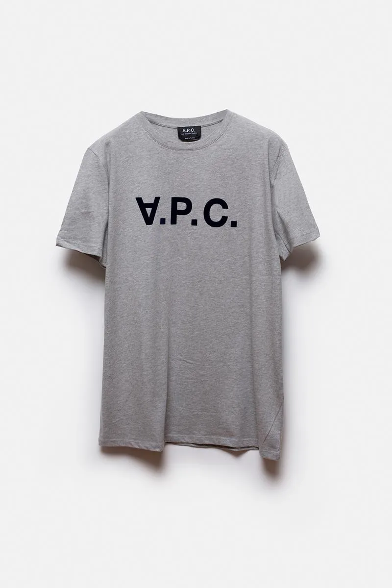 A.P.C. CAMISETA GRIS de algodón