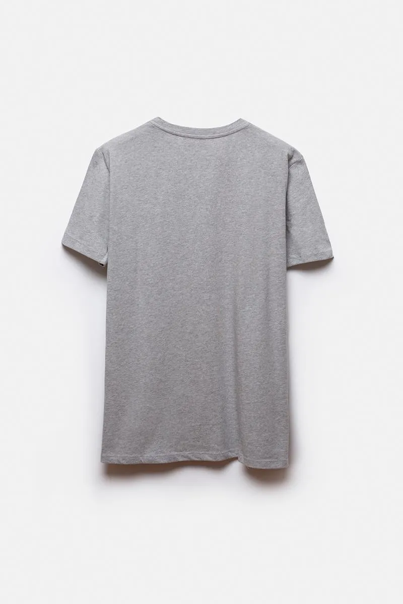 A.P.C. CAMISETA GRIS de algodón