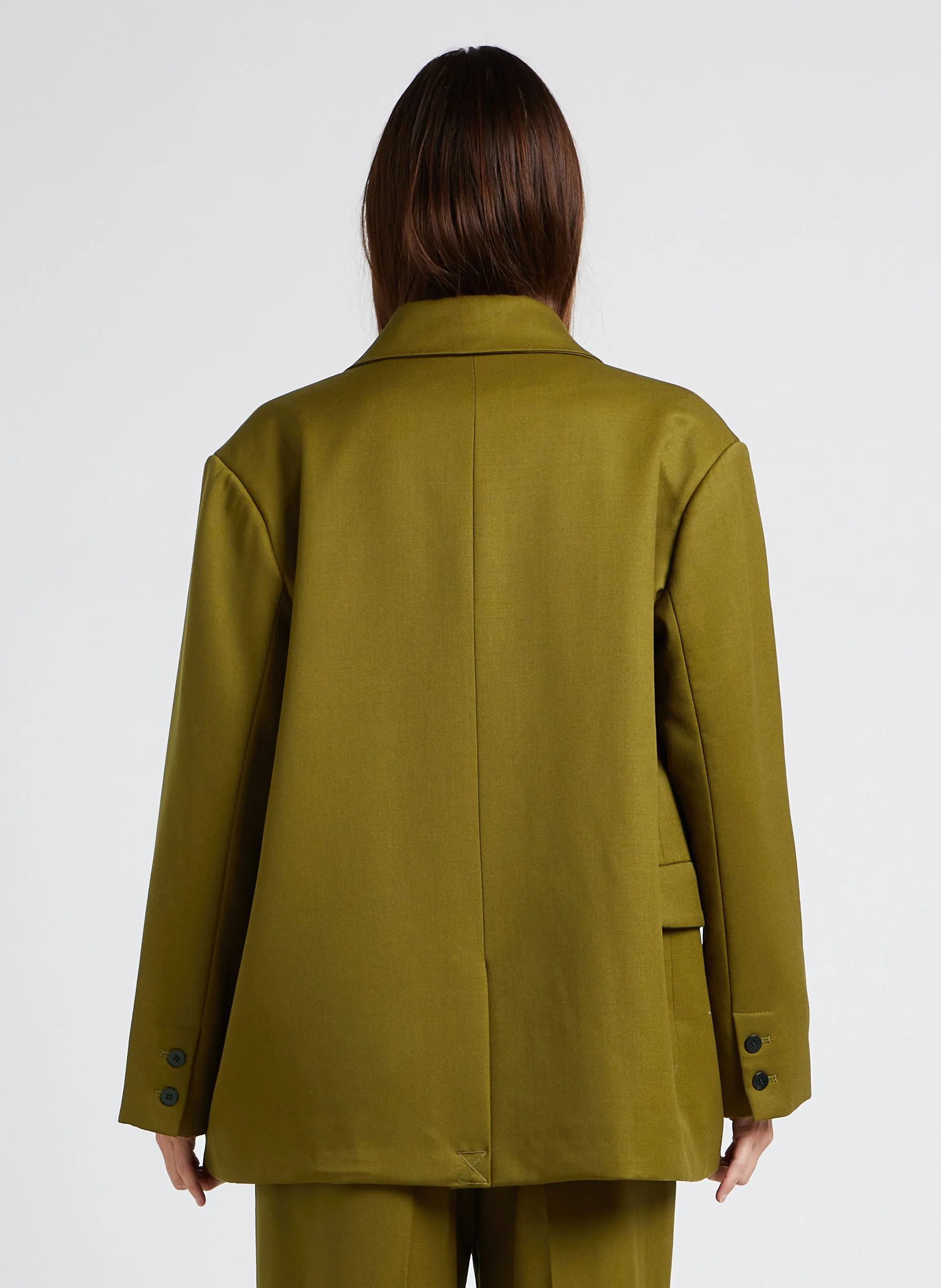 ARENDT - Chaqueta sastre oversize en verde