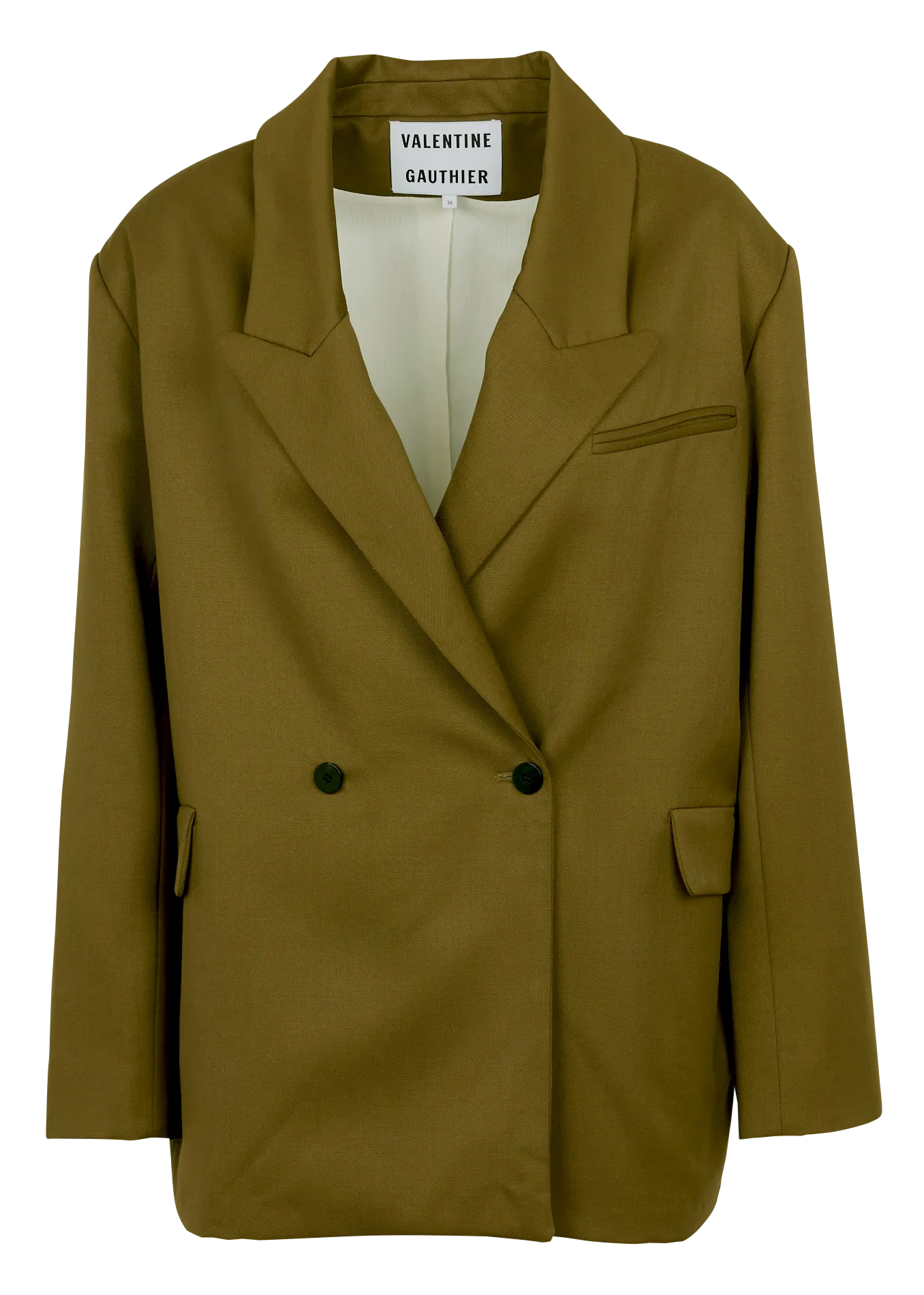 ARENDT - Chaqueta sastre oversize en verde