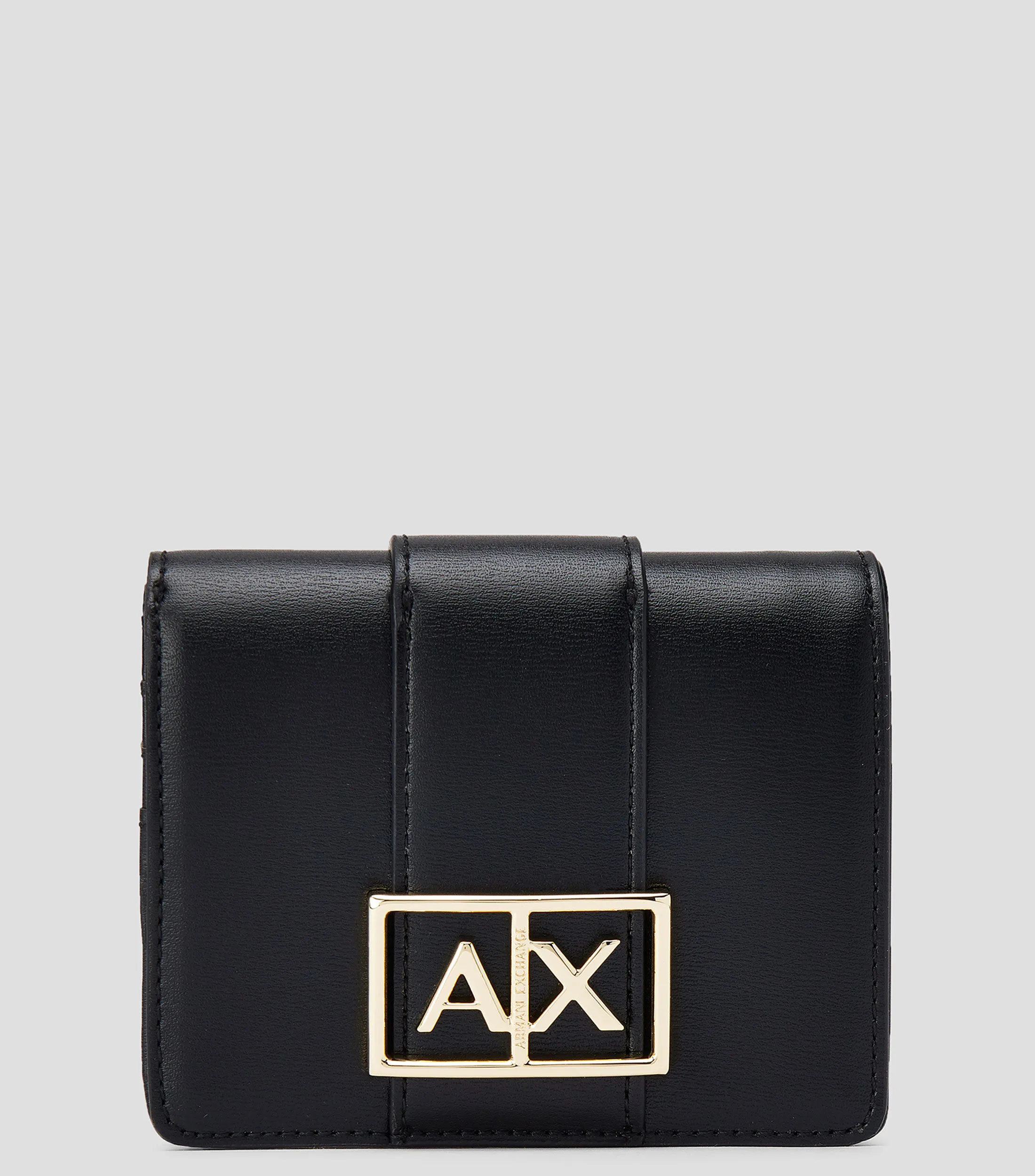 Armani Exchange Cartera Negra con logo Mujer