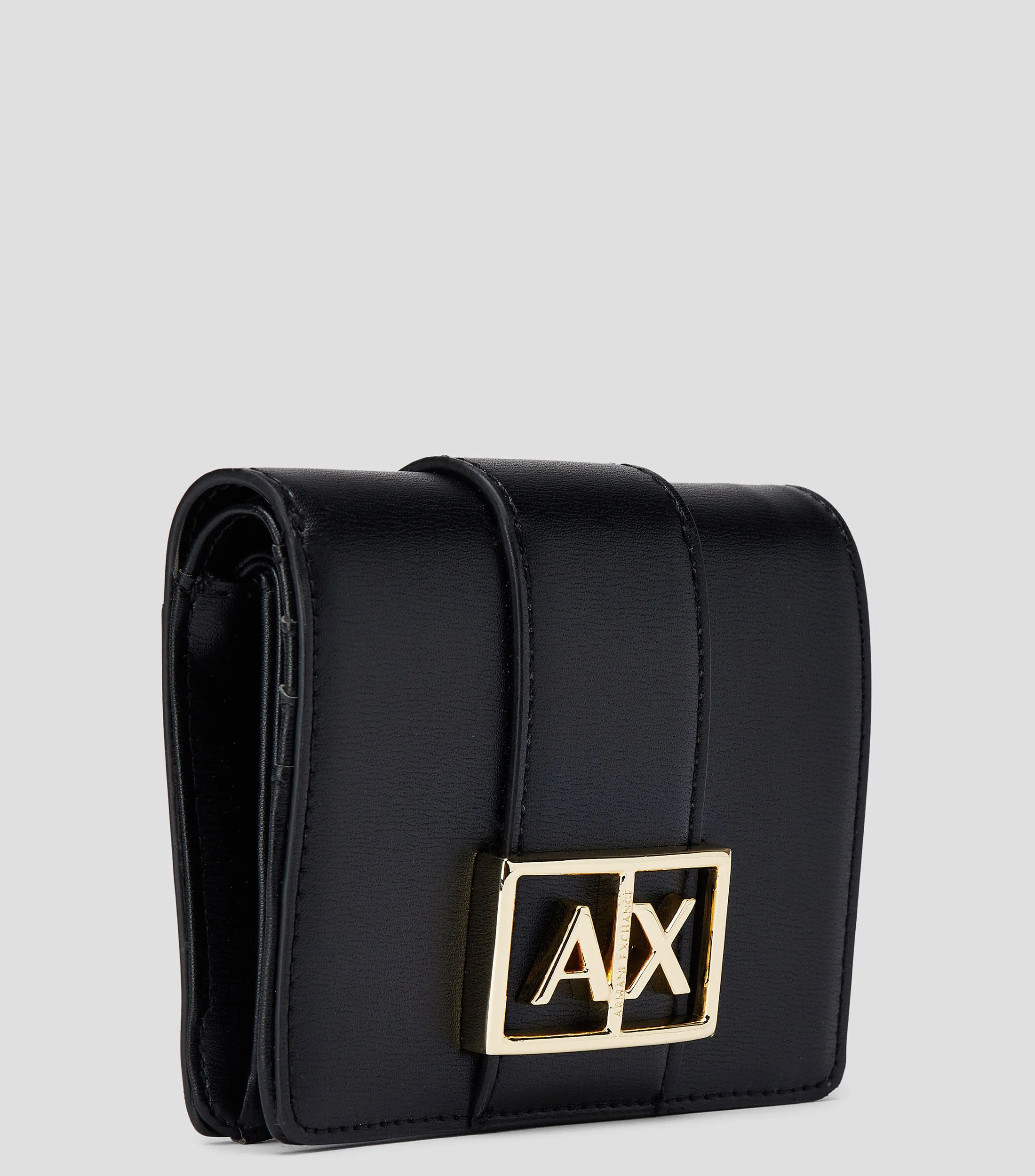 Armani Exchange Cartera Negra con logo Mujer