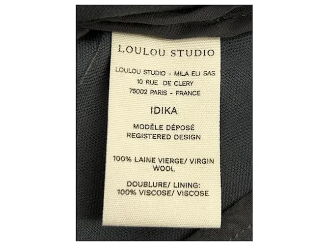 Autre Marque LOULOU STUDIO Vestidos T.Lana S Internacional Gris 