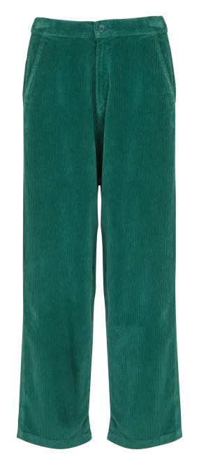 BALTIMORE - Pantalón de algodón mezclado recto en verde