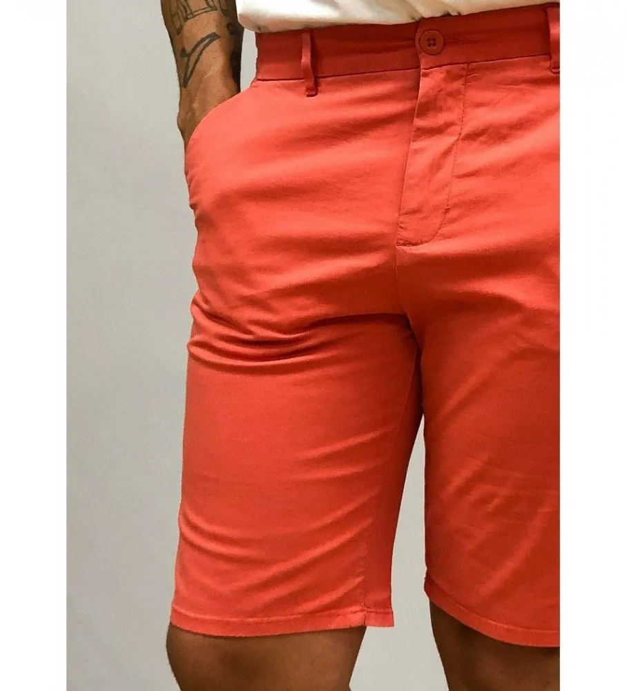 Bermuda Chino Tapetas naranja