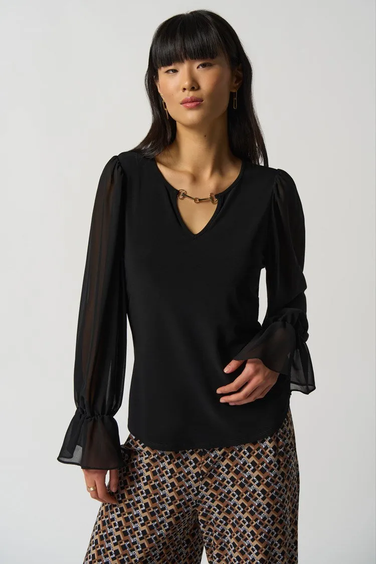 Blusa con Mangas de Gasa para Mujer Joseph Ribkoff 233111