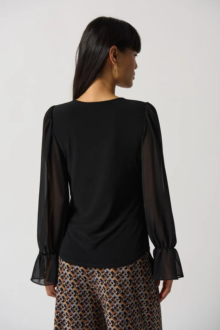 Blusa con Mangas de Gasa para Mujer Joseph Ribkoff 233111