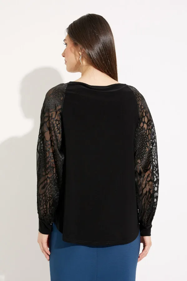 Blusa con Mangas Transparentes Joseph Ribkoff 233003M