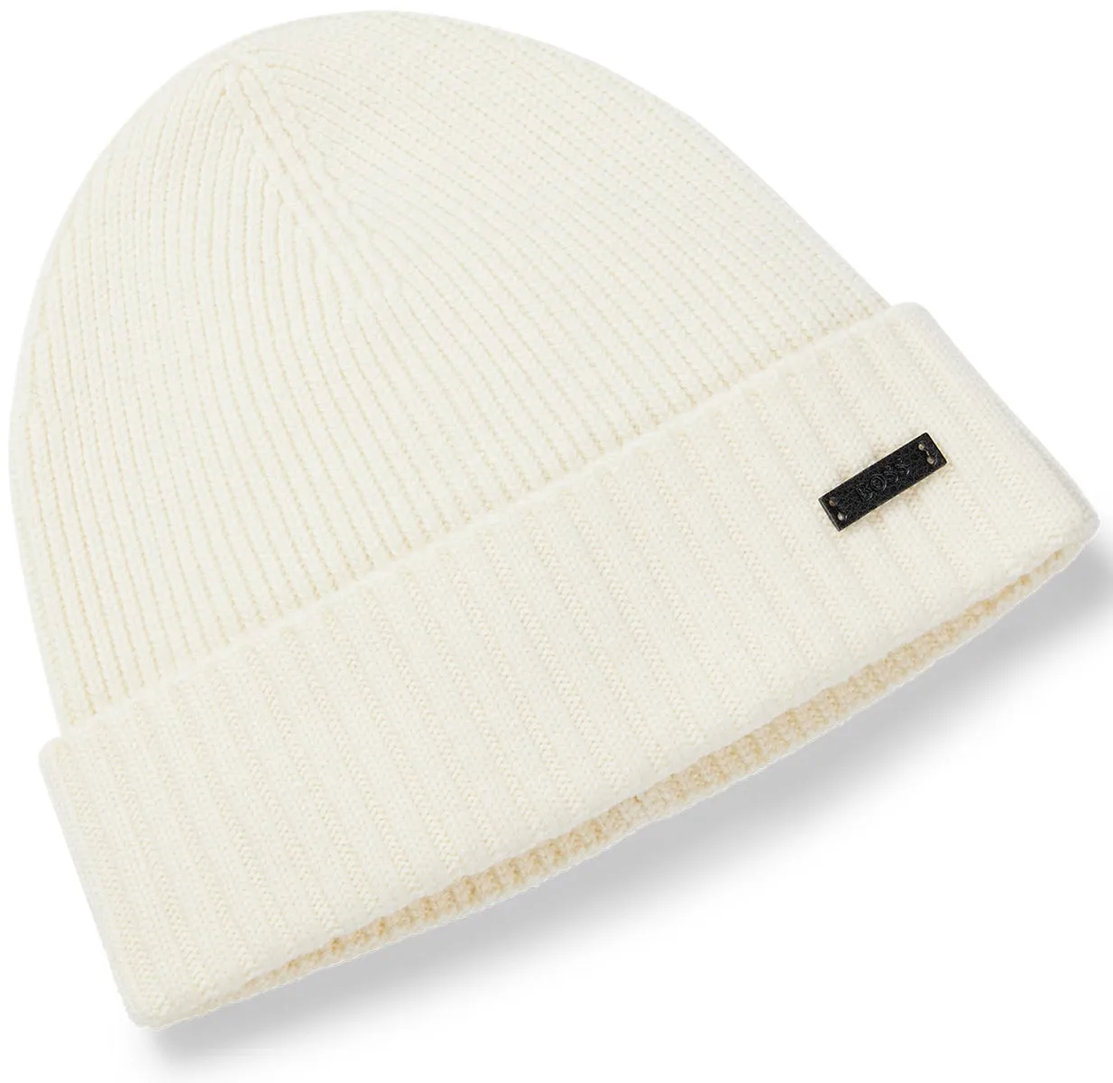 Boss Fati Gorro de lana virgen para mujer en gris