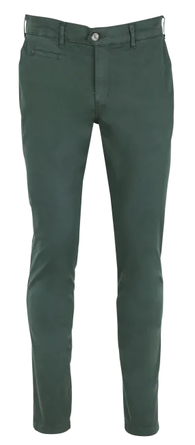 BRIX - Pantalón recto de mezcla de algodón orgánico en verde