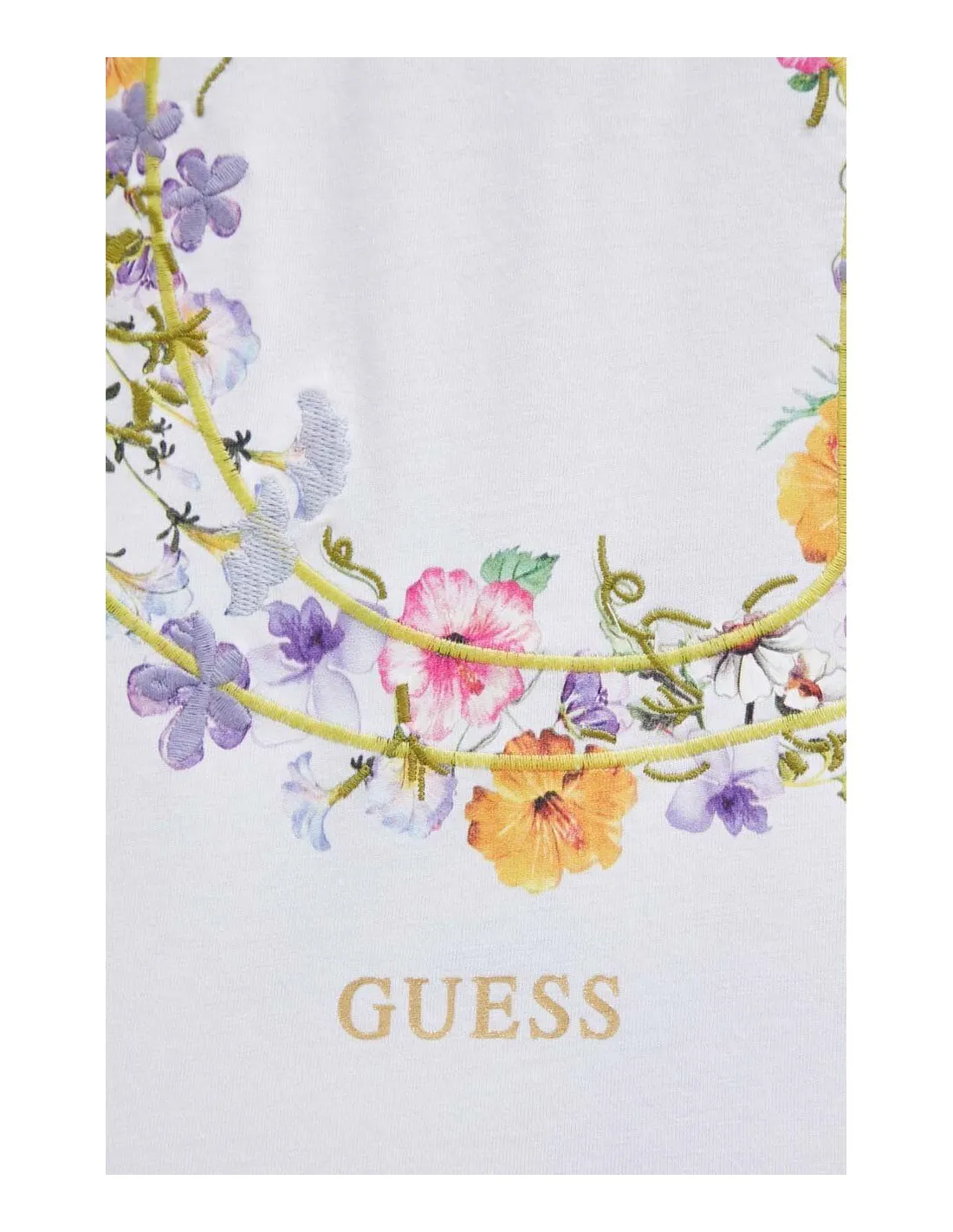 Camiseta Bea con detalles bordadas de Guess