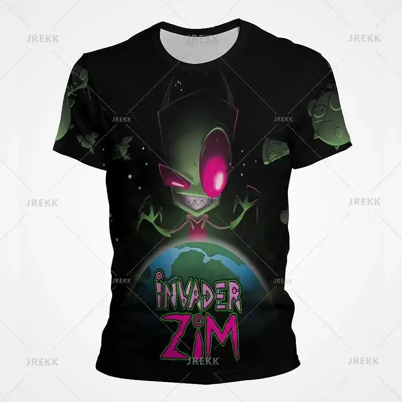 Camiseta de dibujos animados de Anime invader Zim para adulto 2