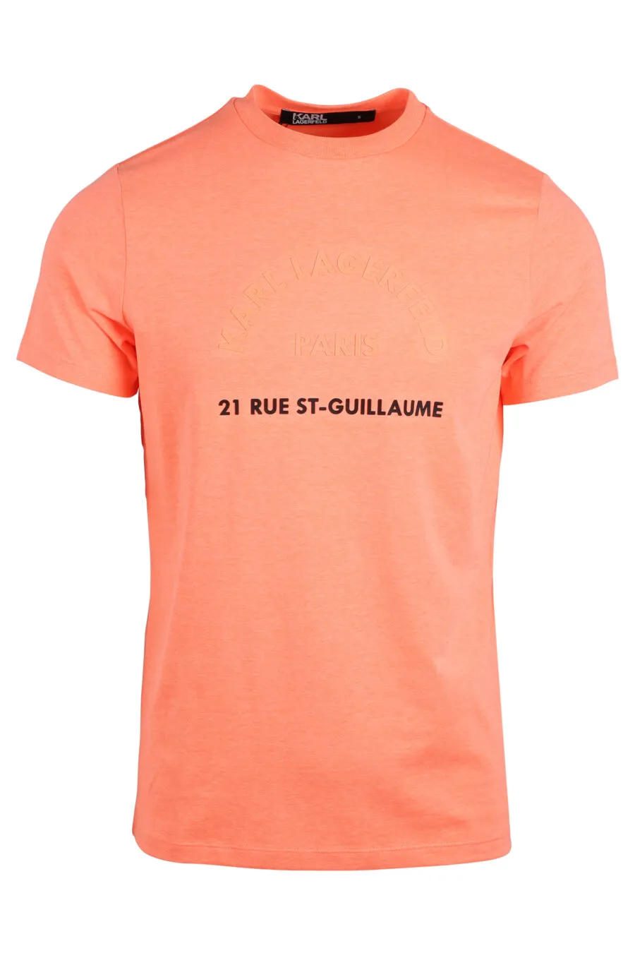 Camiseta naranja con maxilogo 