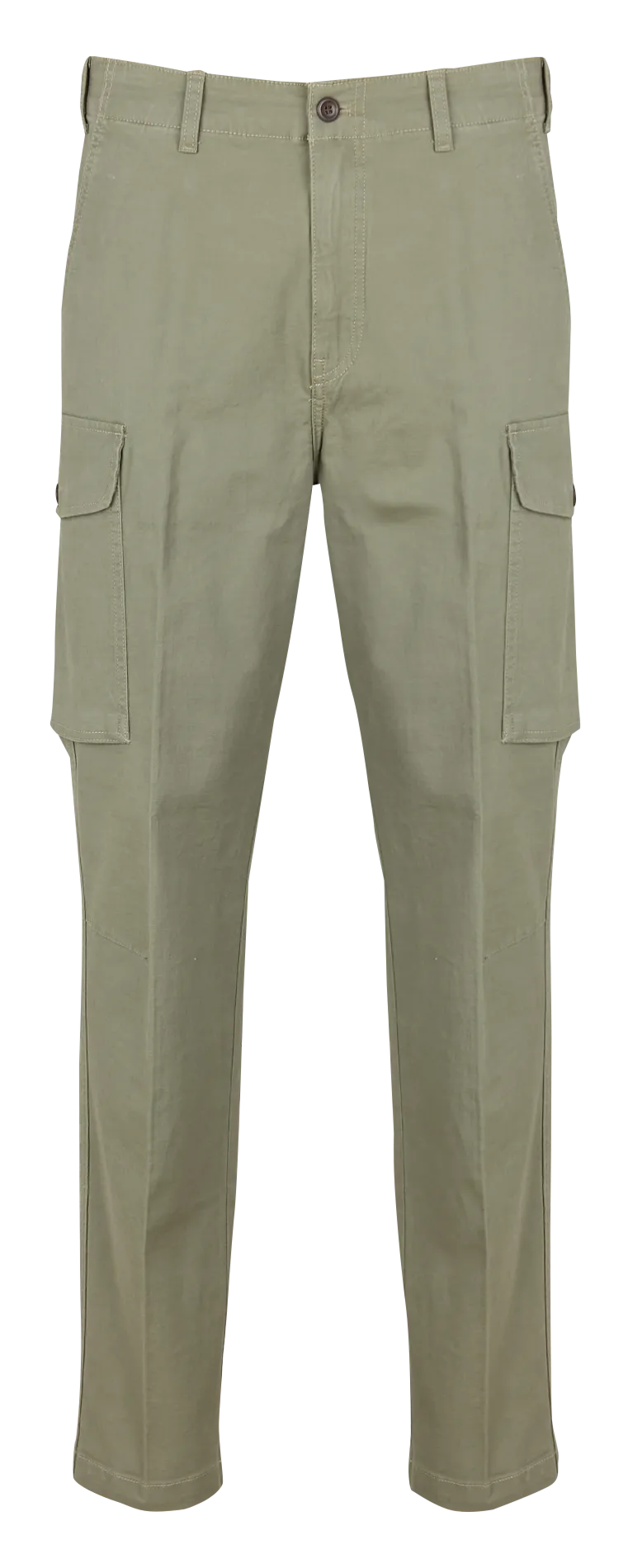 CARGO PANT TAPERED - Pantalón tapered cargo de mezcla de algodón en verde