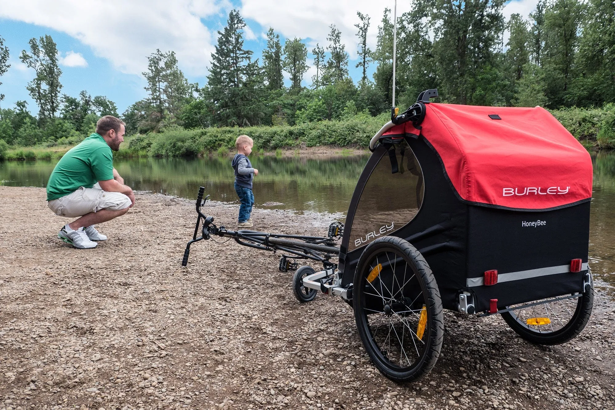 Carro de Paseo Burley Horney Bee Rojo