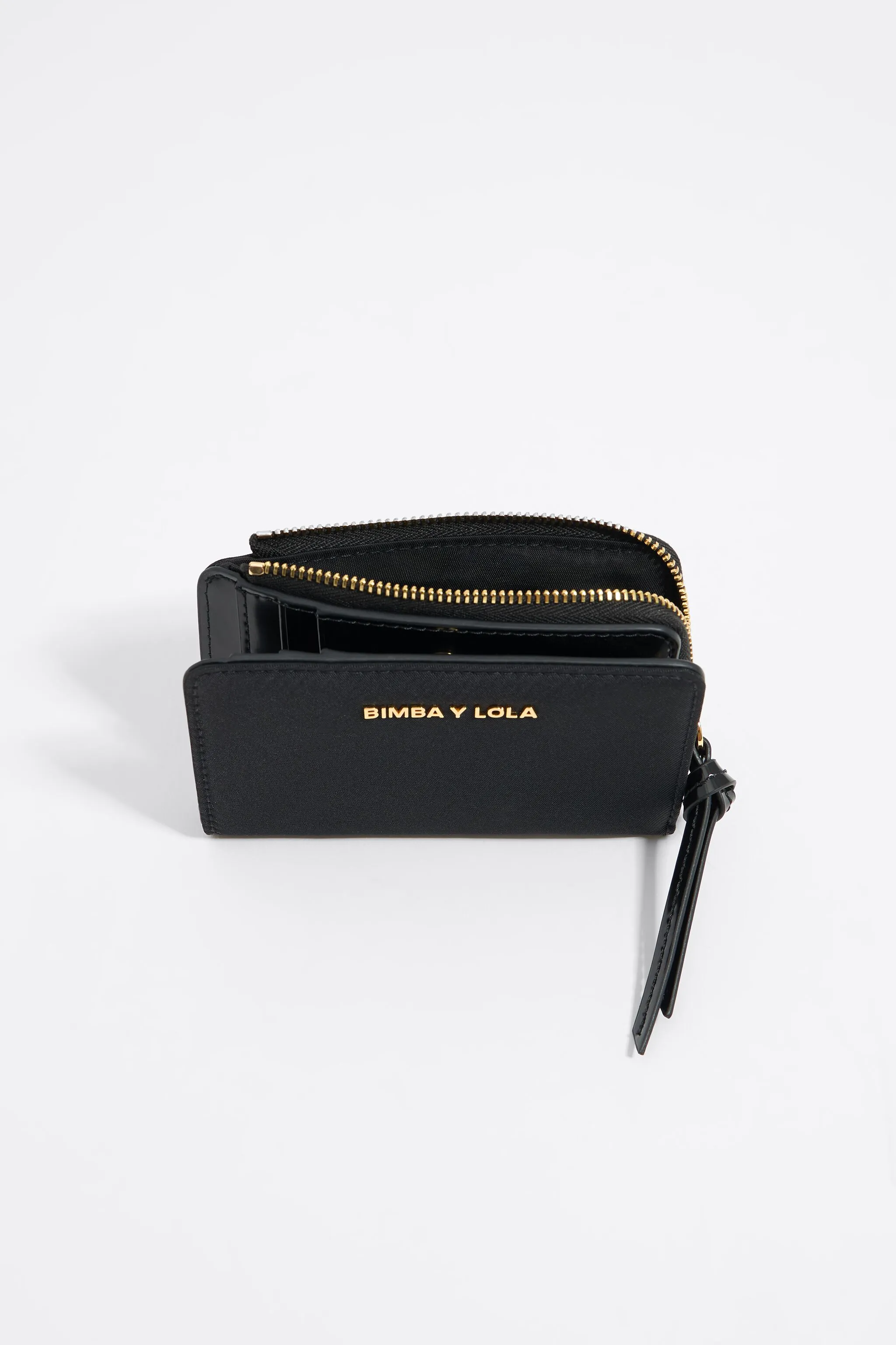 Cartera nylon negra