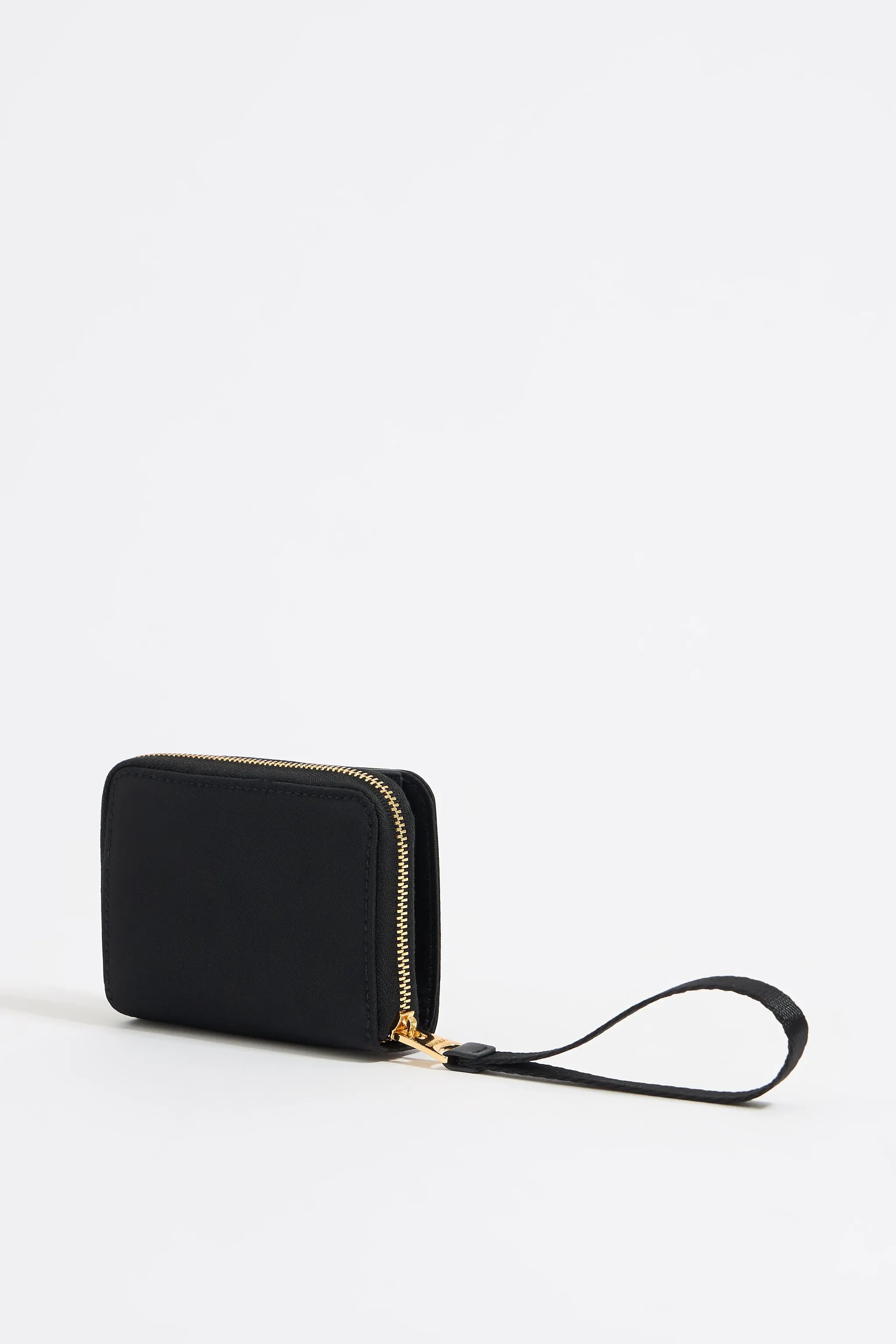 Cartera solapa nylon negra