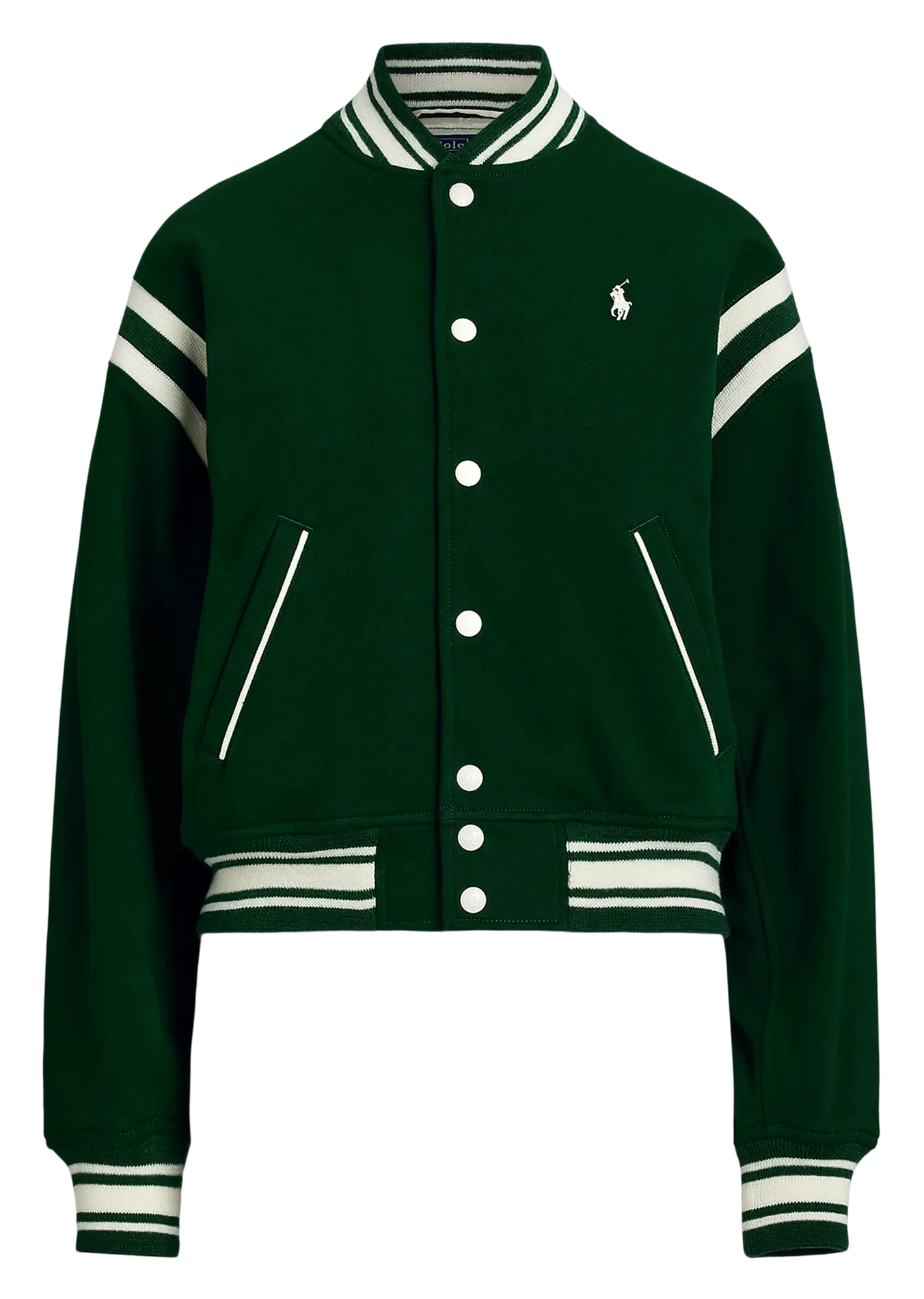 Chaqueta oversize de algodón mezclado en verde