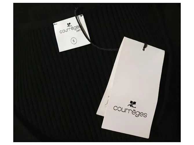 Courreges Vestidos Negro 