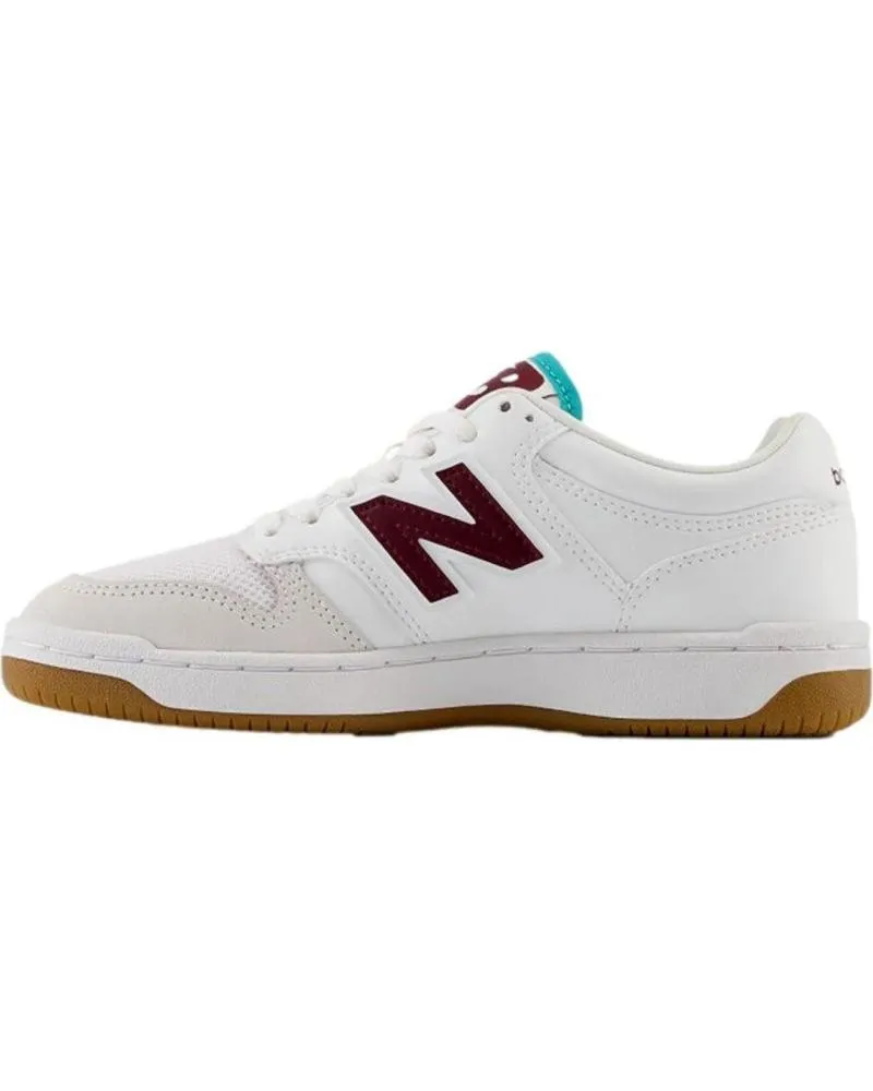 Deportivas de Mujer y Niña y Niño NEW BALANCE ZAPATILLAS NIO GSB480FT BLANCO