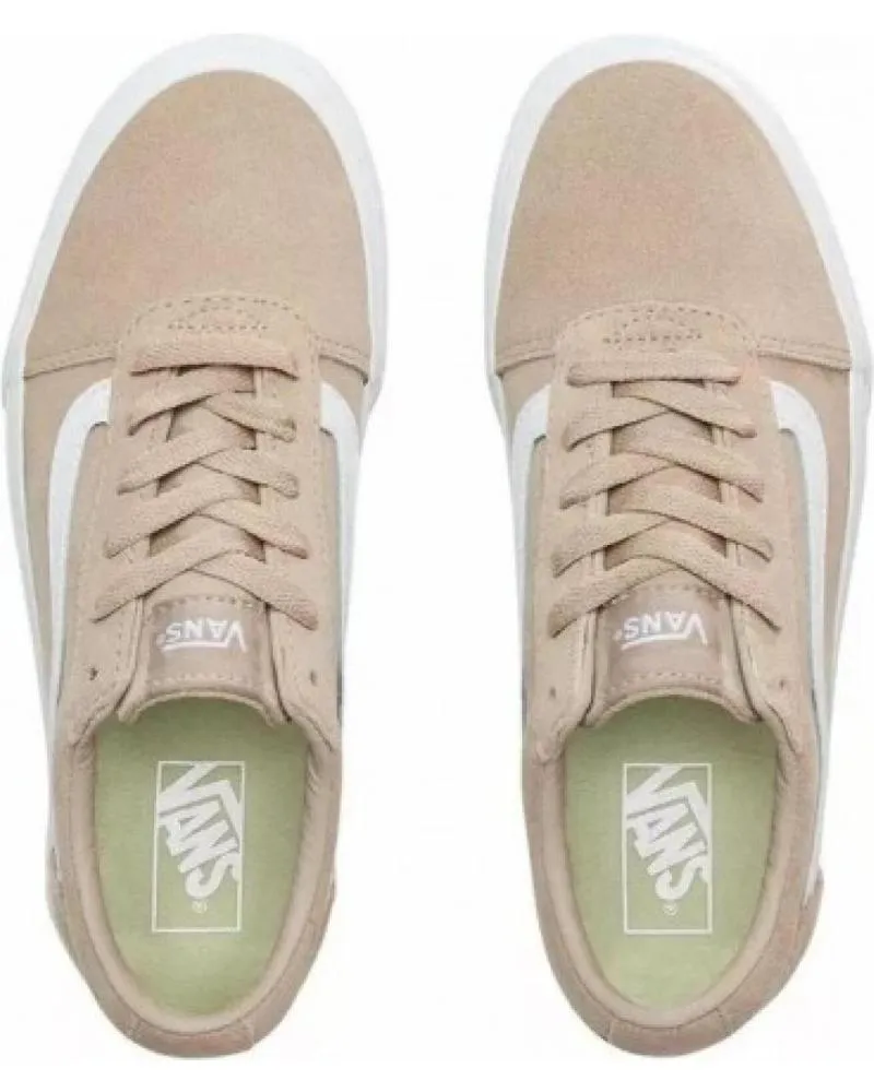 Deportivas VANS OFF THE WALL  de Mujer y Niña VANS WARD PLATFORM SUEDE BEIGE-BLANCO 31 - 36  VW