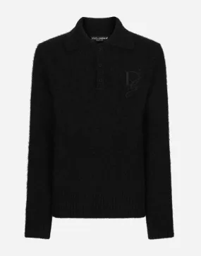 Dolce & Gabbana Polo-shirt Long-sleeved Embroidered Logo