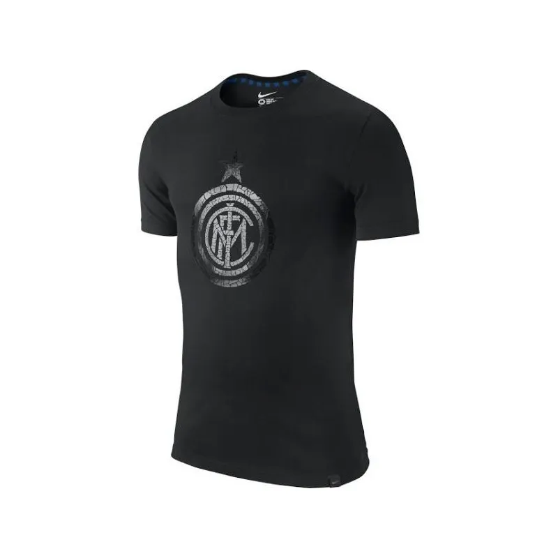 El Inter de Milán t-shirt t-shirt Auténtico logo negro Nike