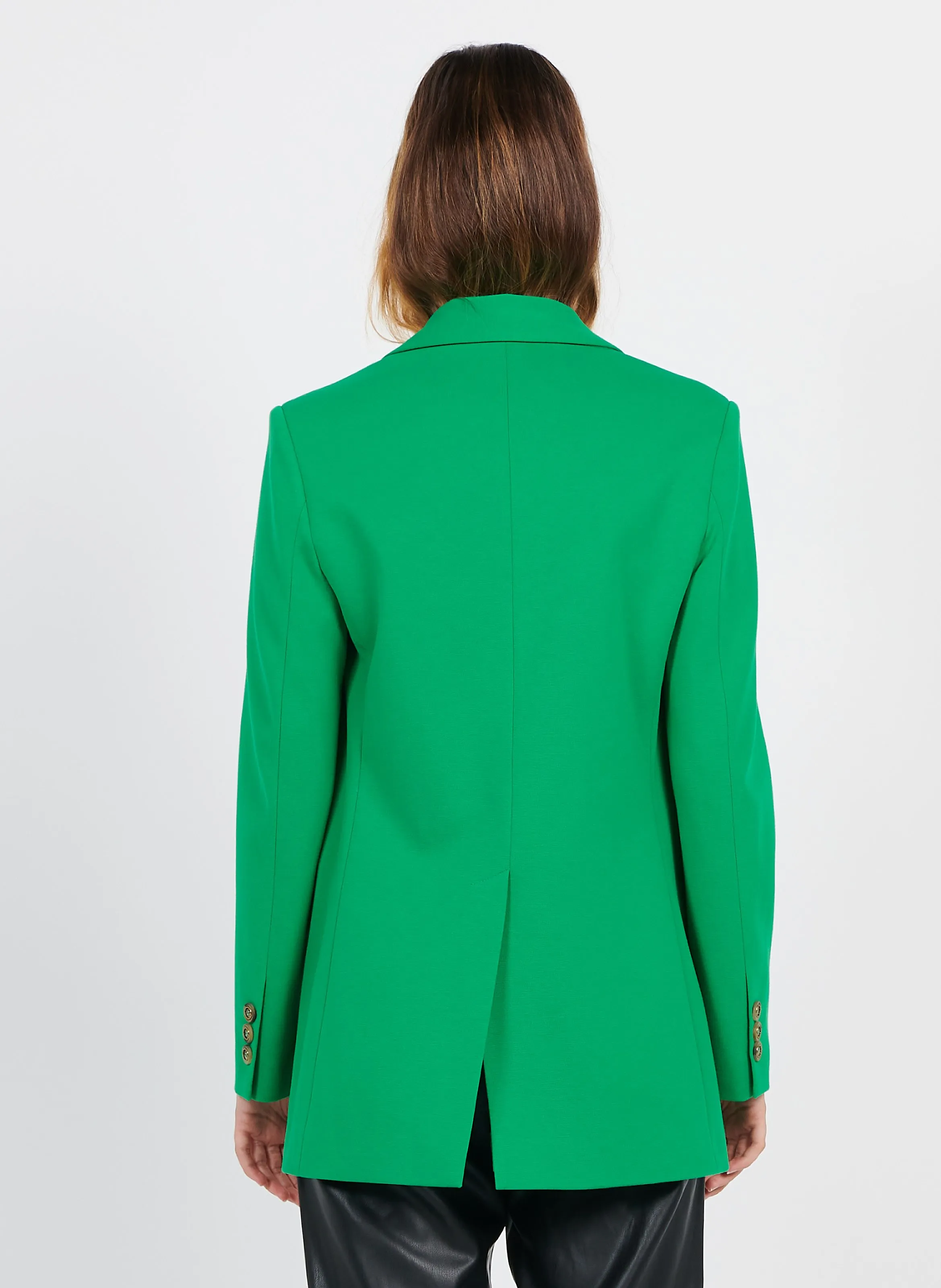 ELIANA - Chaqueta con cuello sastre en verde