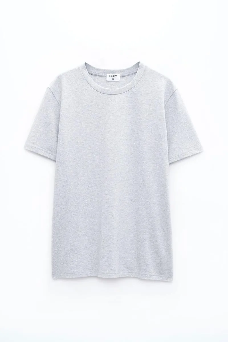 FILIPPA K CAMISETA GRIS STRETCH COTTON