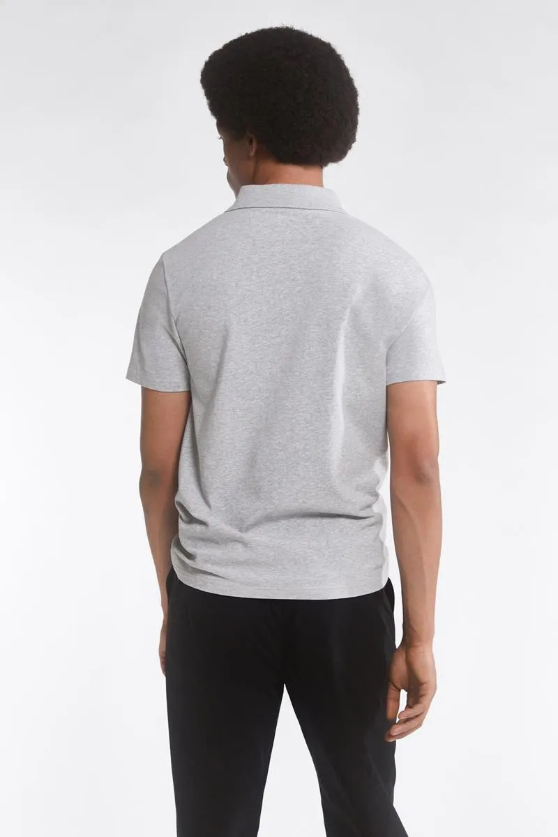 FILIPPA K POLO GRIS DE ALGODÓN STRETCH