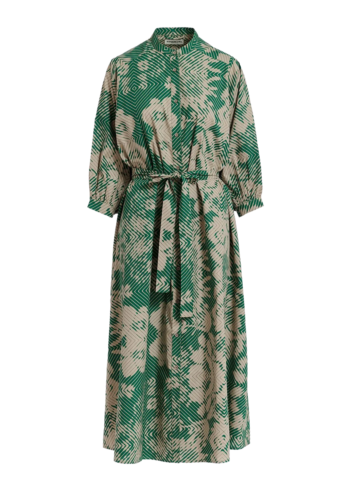 GUMBRELLO - Vestido maxi estampado de algodón en verde