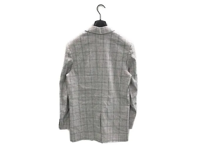 ****ISABEL MARANT ETOILE Americana cruzada forrada a cuadros Gris 