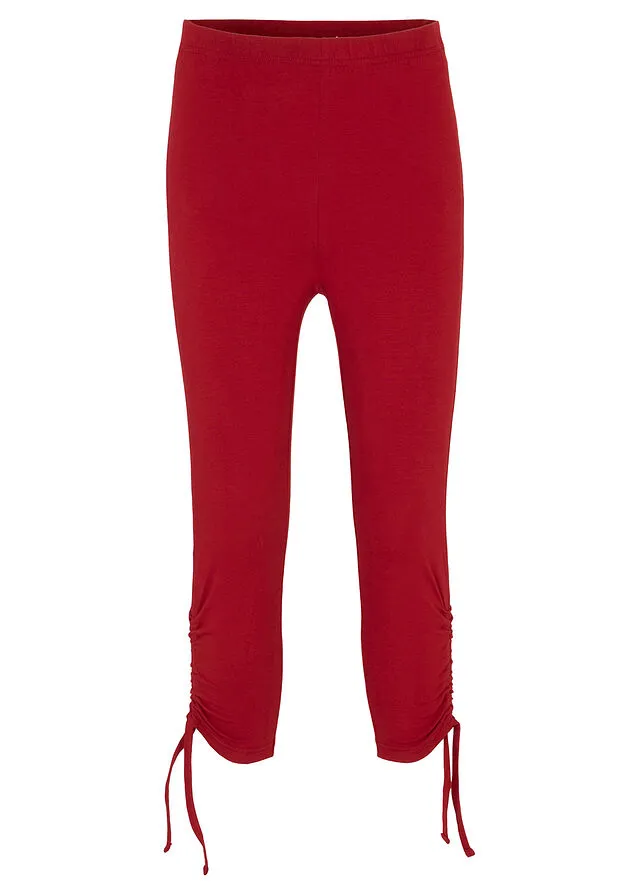 Leggings capri Rojo oscuro