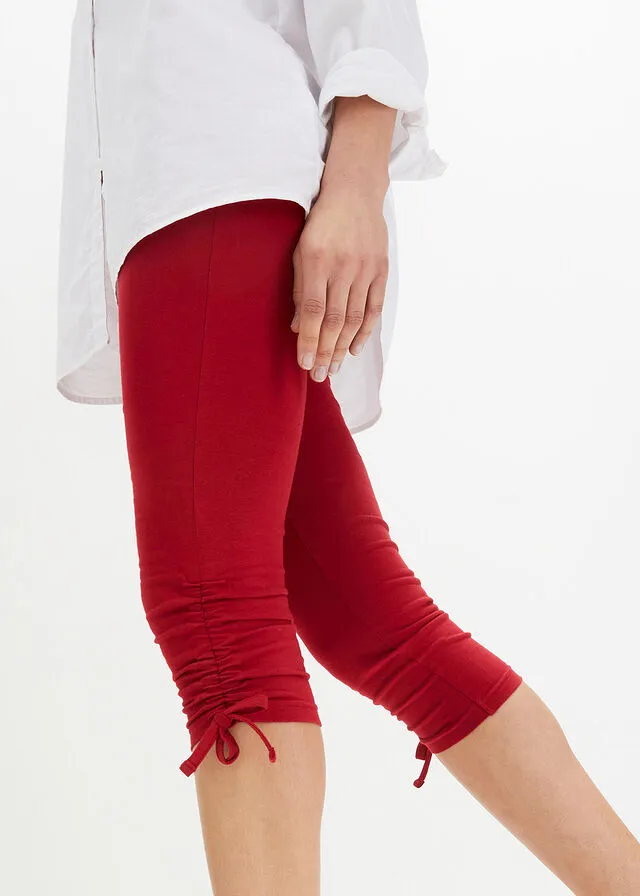 Leggings capri Rojo oscuro