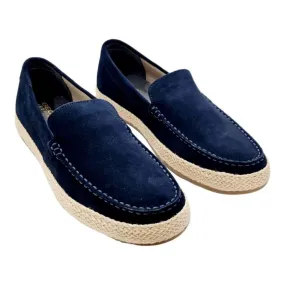 MOCASÍN GEOX HOMBRE PIEL Y YUTE MARINO MARINO