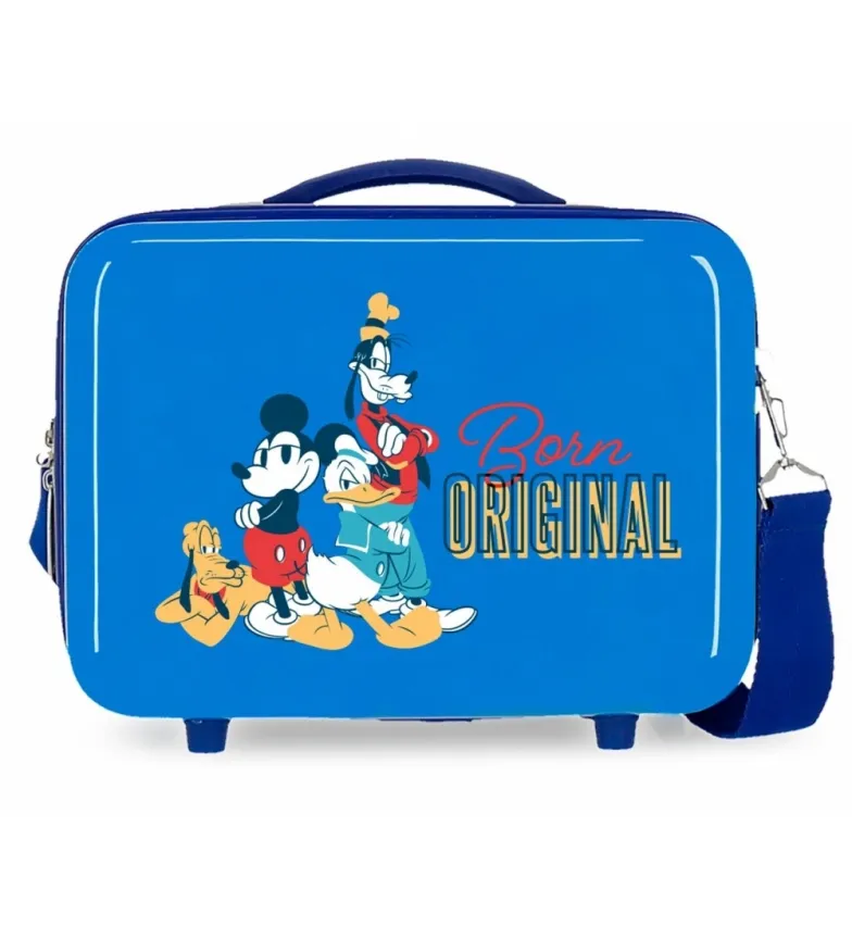 Neceser ABS Mickey Born Original Adaptable azul -29x21x15cm-