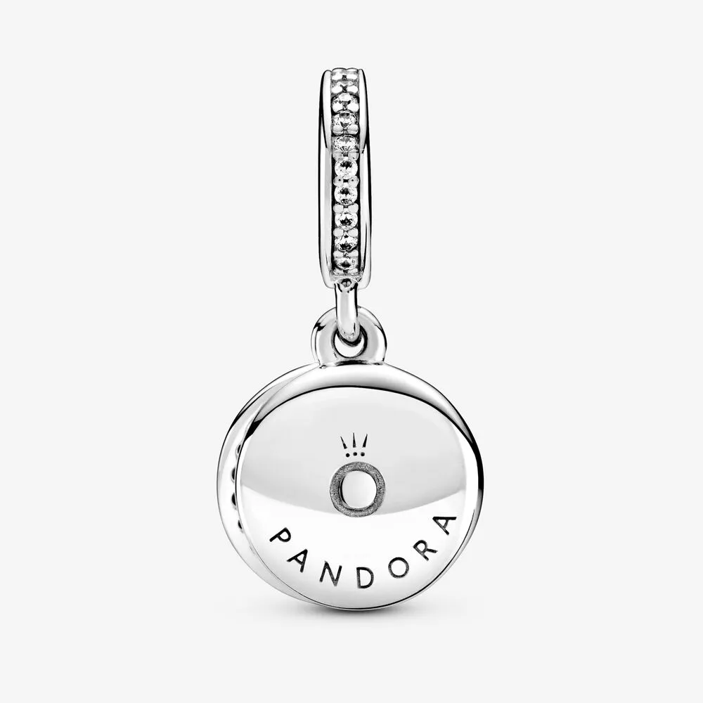 PANDORA Charm Colgante en plata de ley Doble Disco Rojo Brillante REF. 799186C03