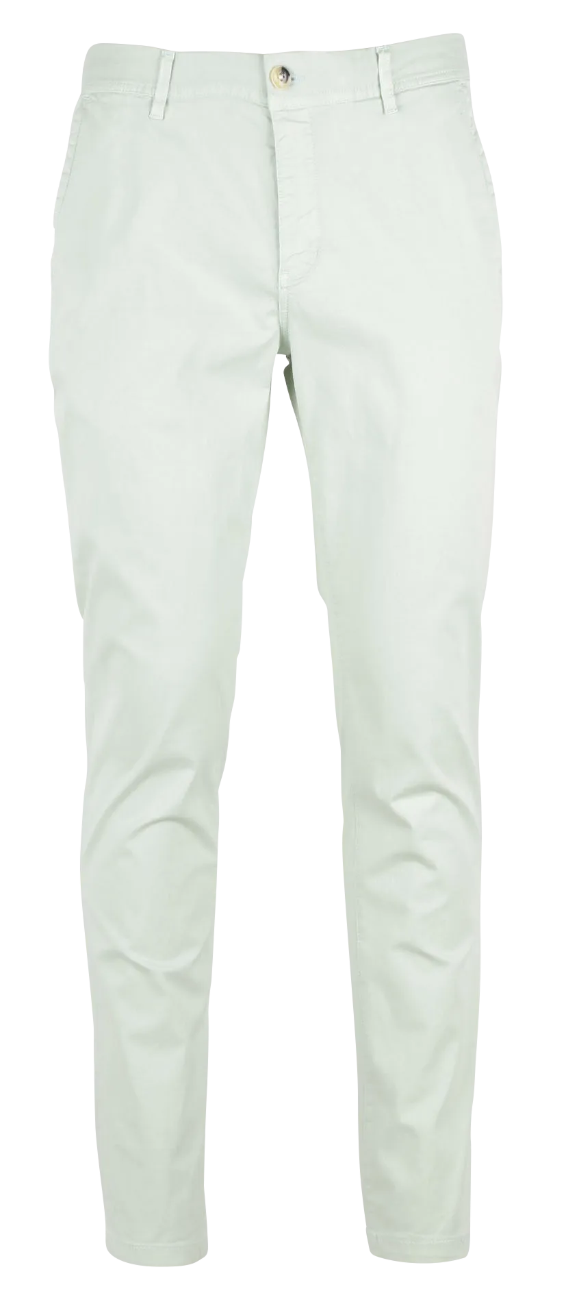 Pantalón chino recto de algodón en verde