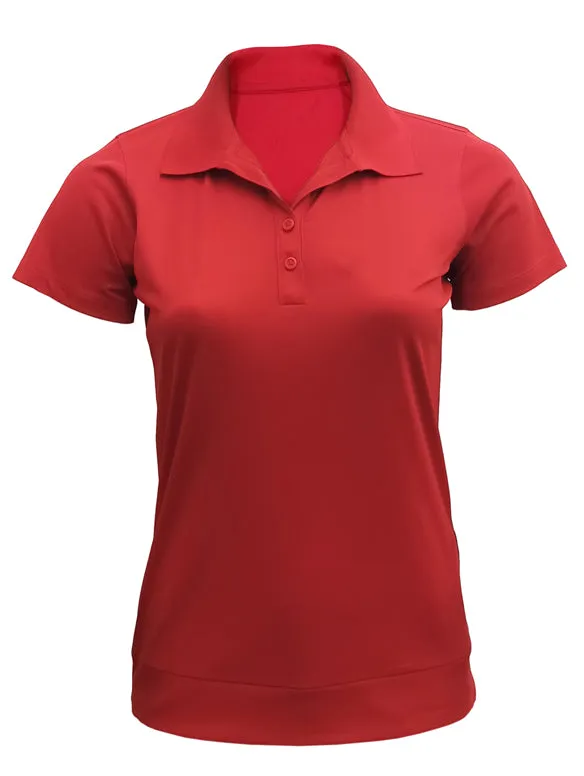 Playera Polo Dry-Fit Dama, Roja DFD01C