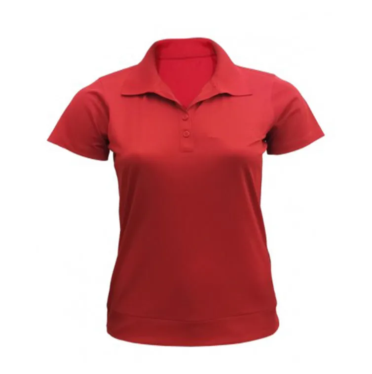 Playera Polo Dry-Fit Dama, Roja DFD01C