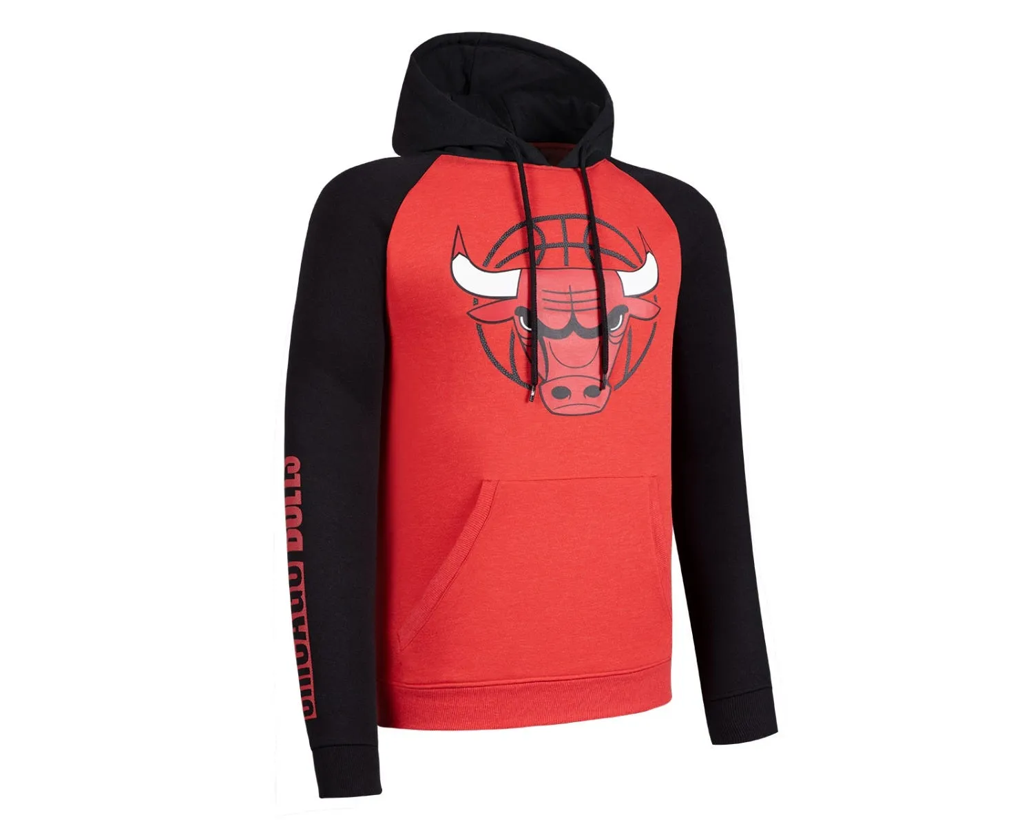 Polerón Básquetbol Hombre NBA Fanwear NBA Chicago Bulls Rojo 