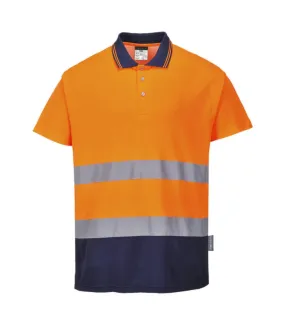 Polo bicolor Cotton Comfort de tejido transpirable cuello a contraste PORTWEST S174