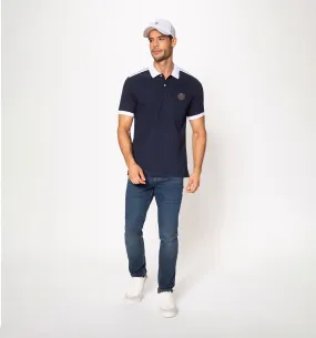 Polo con elastico en el hombro slim fit