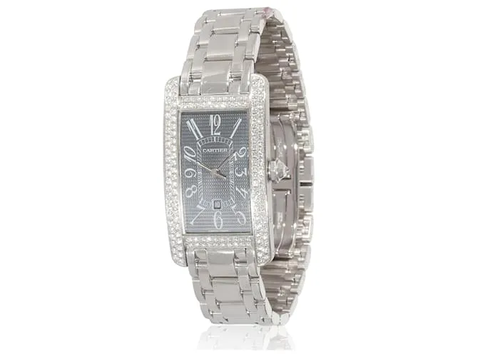 Reloj Cartier Tank Americaine de Cartier 2490 para mujer en oro blanco de 18 k 