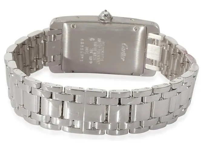 Reloj Cartier Tank Americaine de Cartier 2490 para mujer en oro blanco de 18 k 