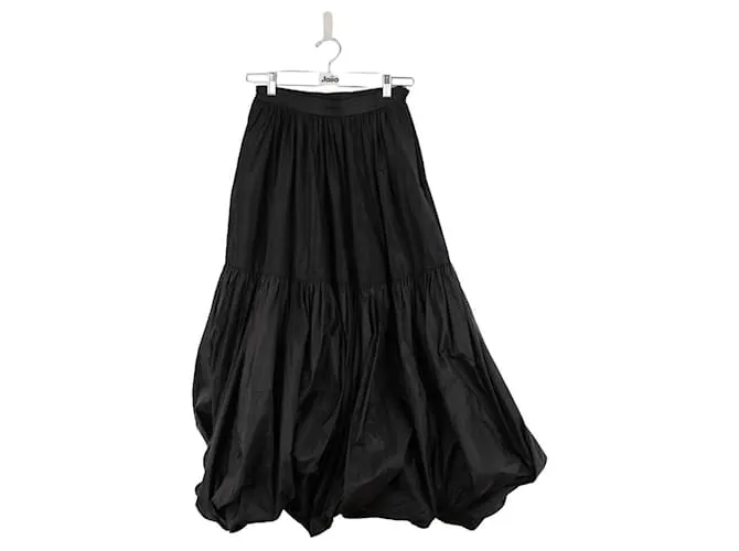 Saint Laurent Falda globo negra Negro 