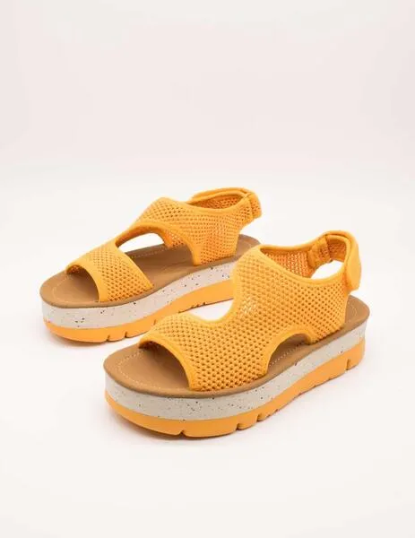 Sandalia Camper K201544-008 Oruga Naranja de Mujer