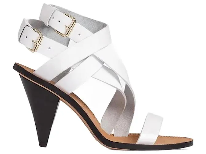 Sandalias IRO T.UE 38 Cuero Blanco 