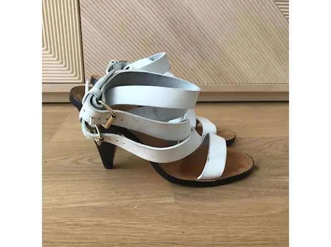 Sandalias IRO T.UE 38 Cuero Blanco 